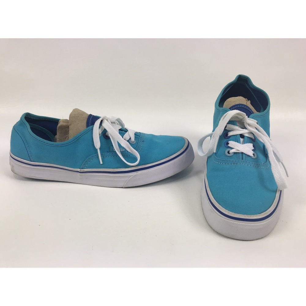 VANS Off The Wall TB2T Unisex Plimsolls Trainers Blue Canvas Mens 7.5 Womens 9